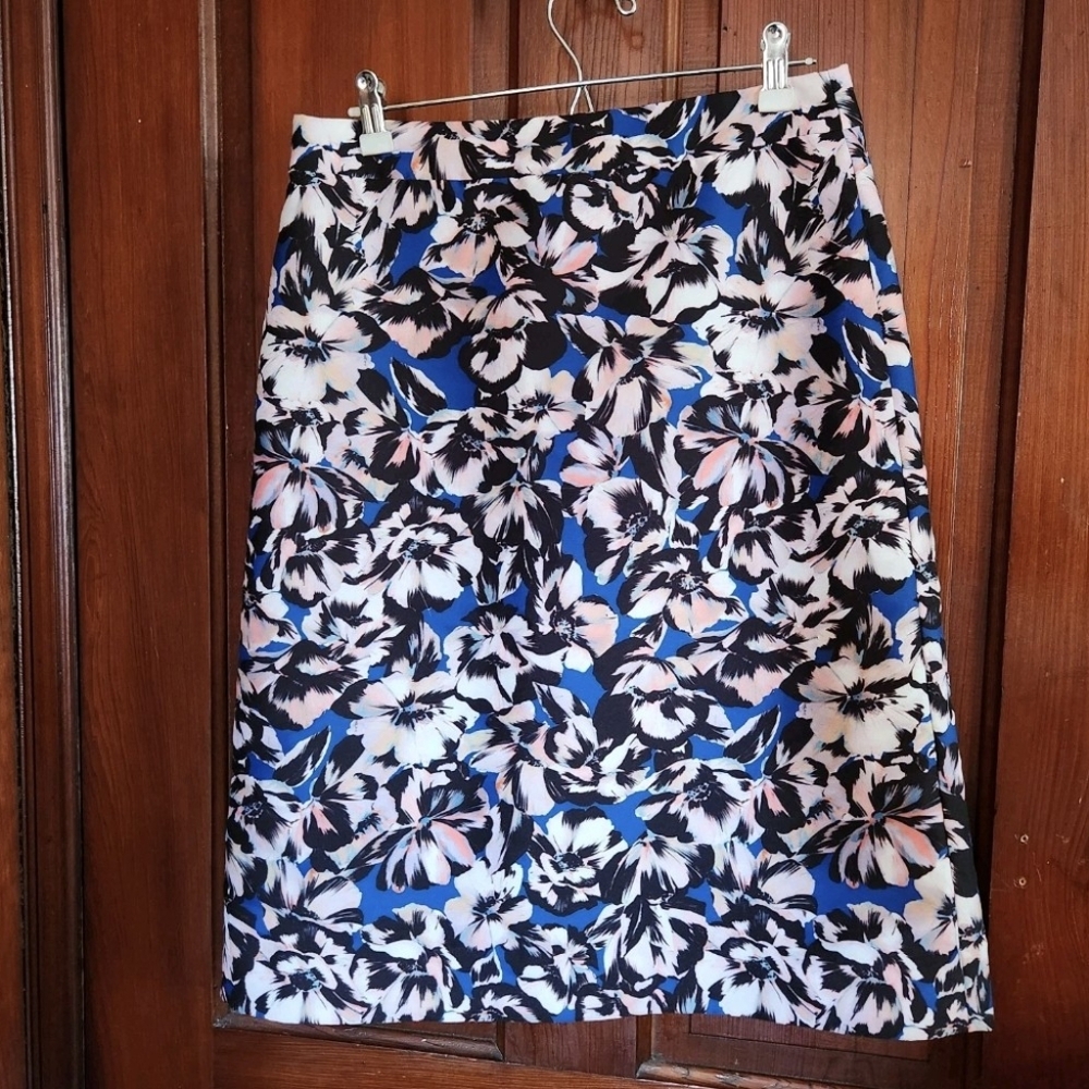 J.Crew Floral Midi Skirt Women’s 8